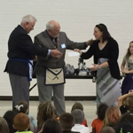 Presenting The Check To The Robotic Program At Betz School