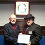 Dick Nieman, Past Master of Bellevue Lodge No. 325, was presented with the Daniel Carter Beard Masonic Scouter Award